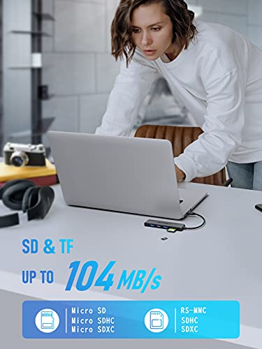 Lemorele 6-in-1 USB-C Hub with 4K HDMI