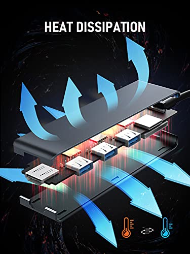 Lemorele 6-in-1 USB-C Hub with 4K HDMI