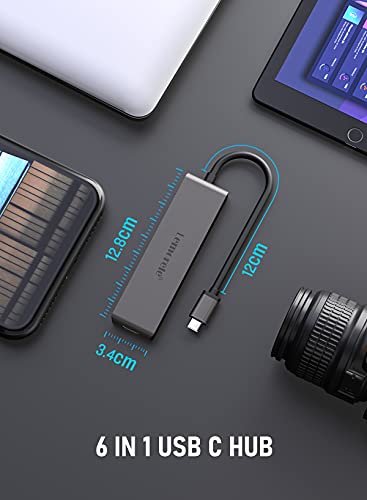 Lemorele 6-in-1 USB-C Hub with 4K HDMI