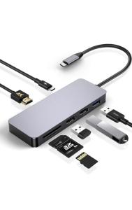 GIKERSY 7-in-1 USB-C Hub with 4K HDMI