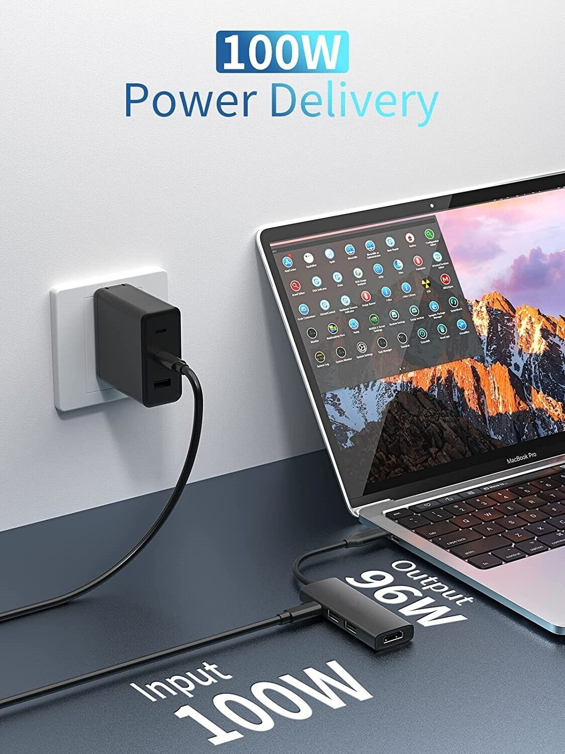 4-in-1 USB-C Hub with 4K HDMI Output
