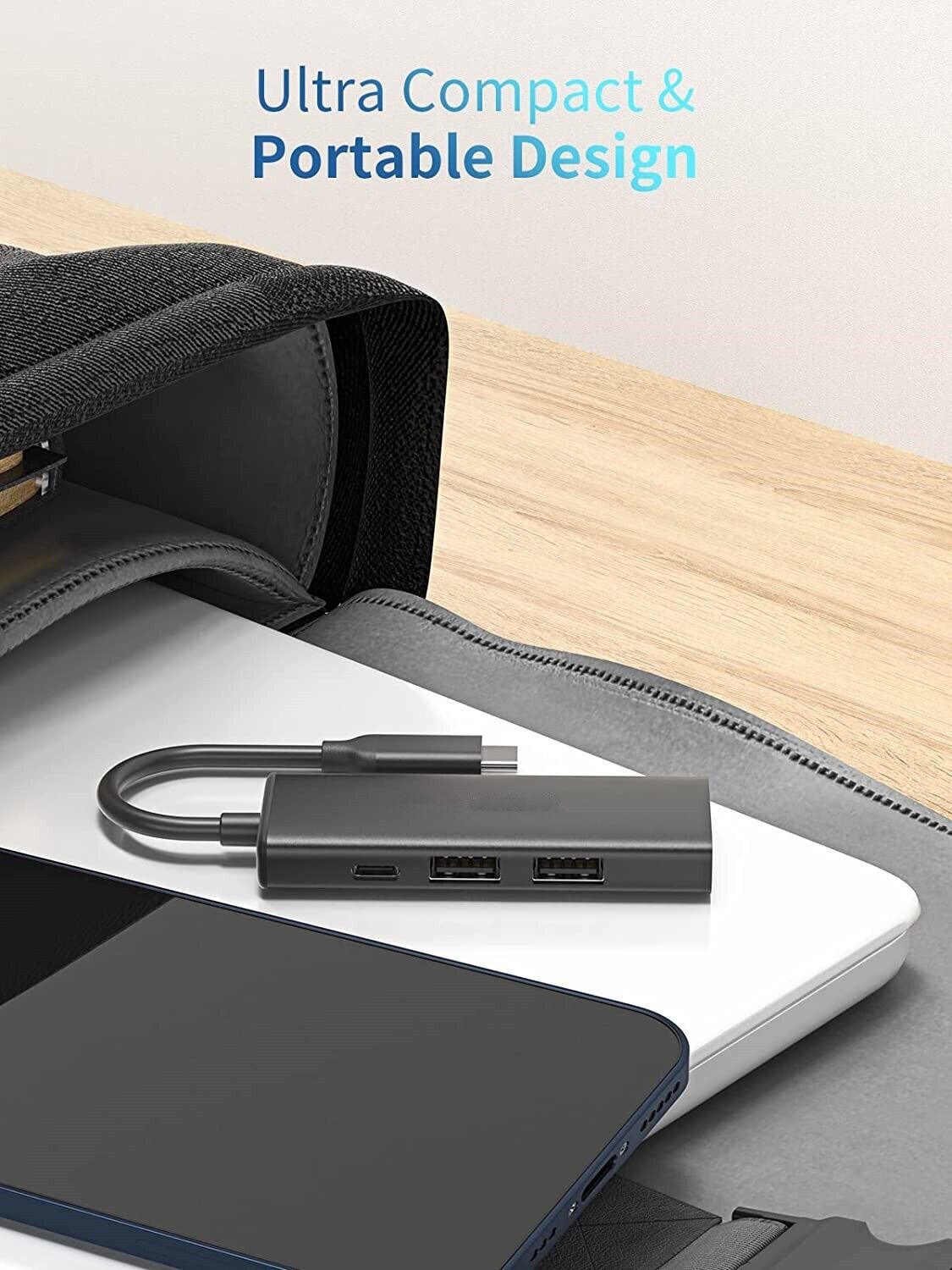 4-in-1 USB-C Hub with 4K HDMI Output