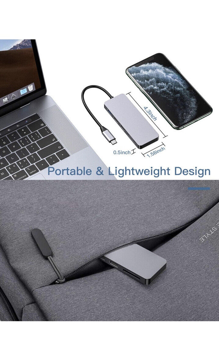 GIKERSY 7-in-1 USB-C Hub with 4K HDMI