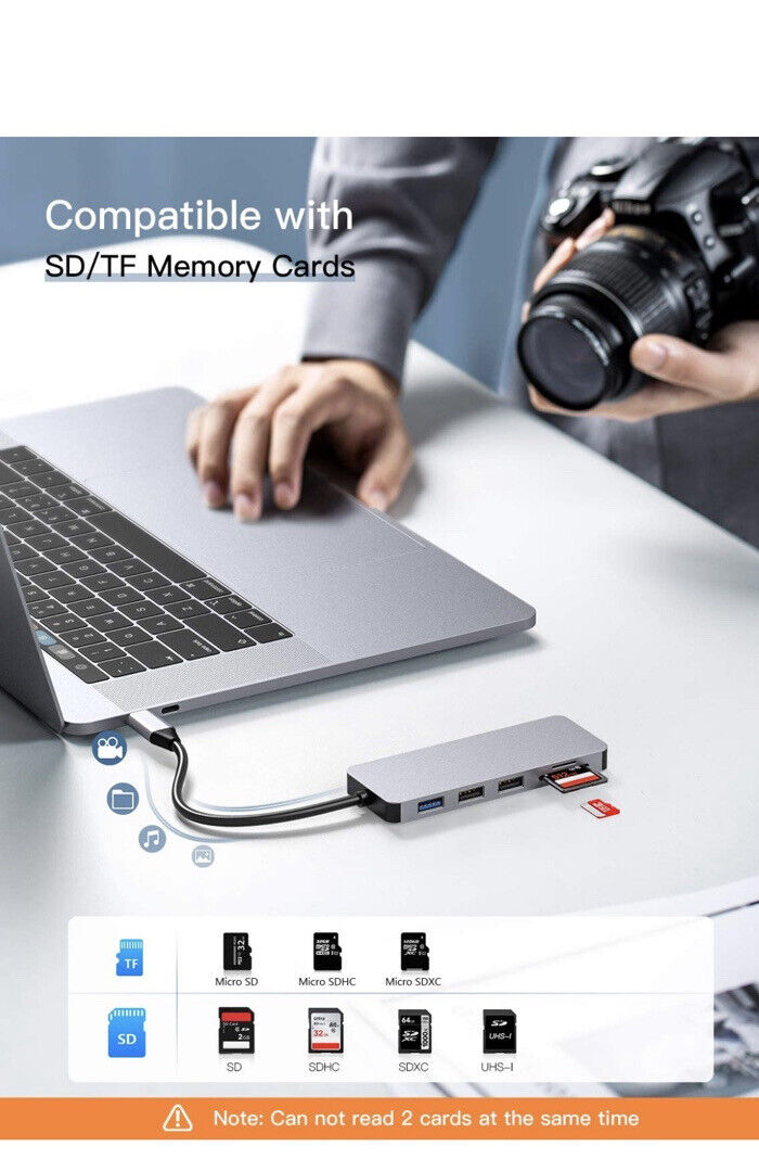 GIKERSY 7-in-1 USB-C Hub with 4K HDMI