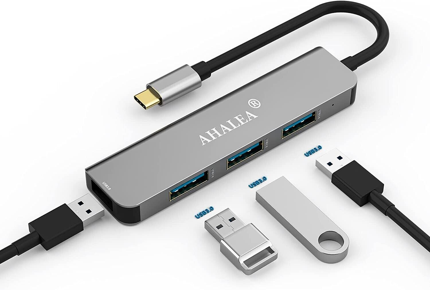 4-Port USB-C Hub for Mac & Windows