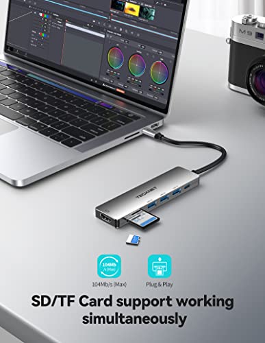 TECKNET 7-in-1 USB-C Multiport Hub Adapter