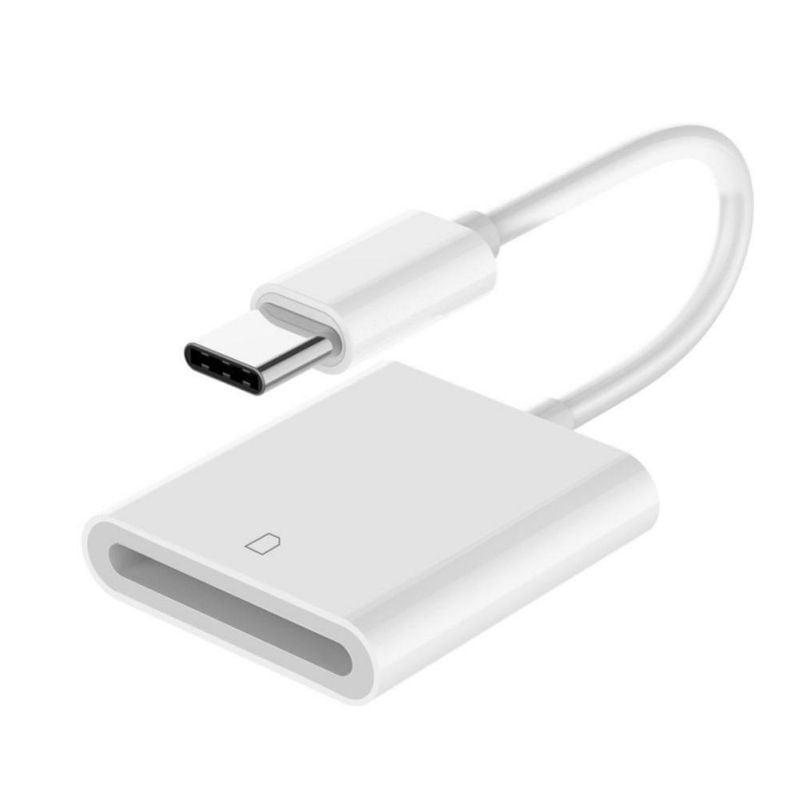 USB-C SD Card Reader Adapter - No App Needed