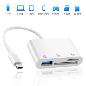 3-in-1 USB-C Card Reader Adapter for All Devices