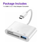 3-in-1 USB-C Card Reader Adapter for All Devices