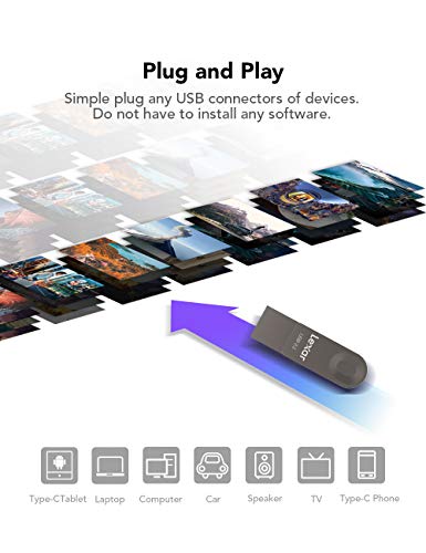Lexar 128GB USB-C Flash Drive with Swivel Design
