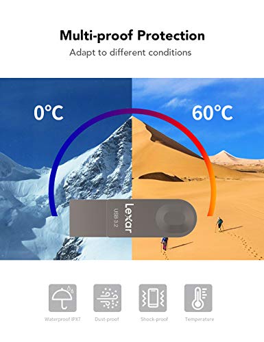 Lexar 128GB USB-C Flash Drive with Swivel Design
