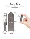 Lexar 128GB USB-C Flash Drive with Swivel Design