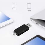 USB-C Card Reader for SD/Micro SD Cards