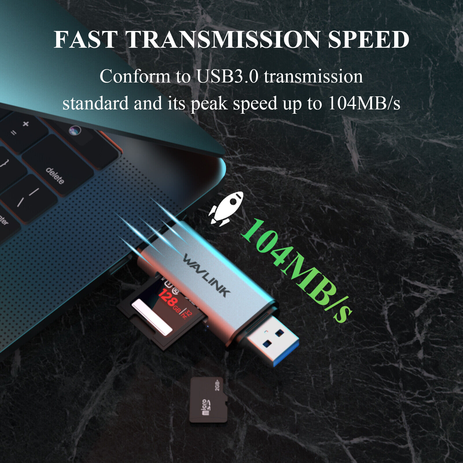 USB-C Micro SD Card Reader Adapter for Laptops