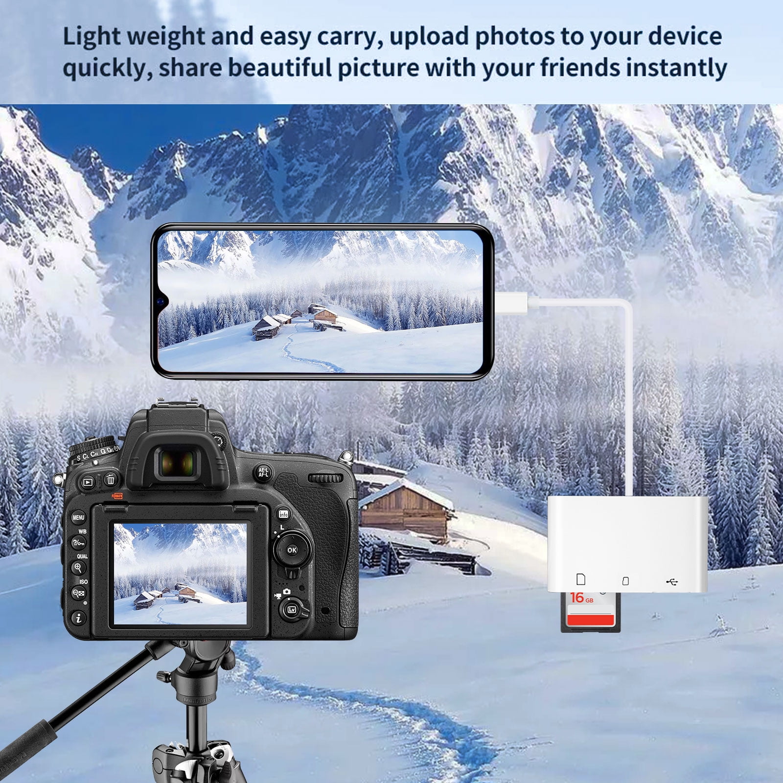 TSV USB-C to SD Card Reader Adapter