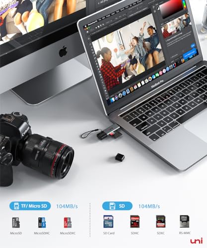 Uni USB C SD Card Reader for MacBook/iPad/Galaxy