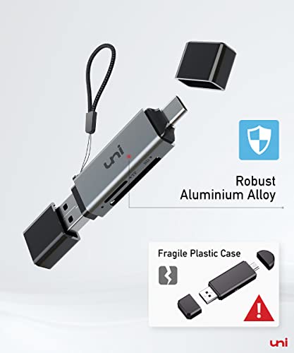 Uni USB C SD Card Reader for MacBook/iPad/Galaxy