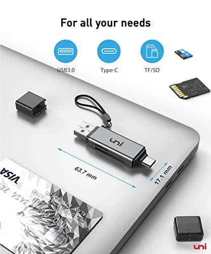 Uni USB C SD Card Reader for MacBook/iPad/Galaxy