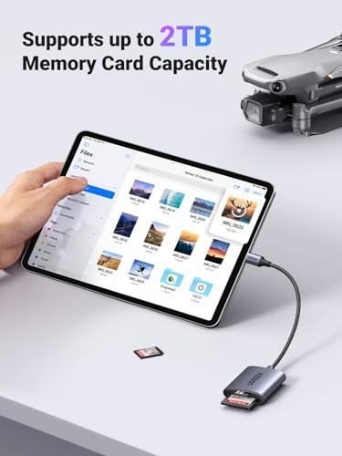 UGREEN 2-in-1 USB C Card Reader Compatible with Multiple Devices