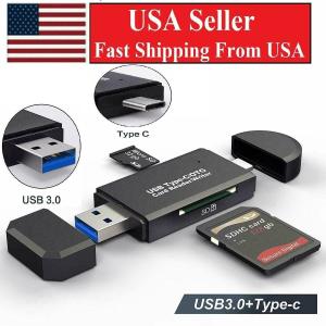 USB-C Card Reader for Micro SD & TF Cards