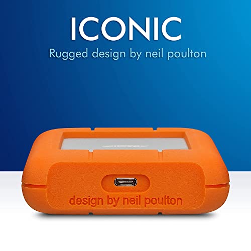 LaCie Rugged USB-C 2TB External Hard Drive