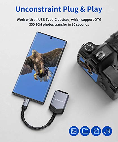 JSAUX USB-C SD Card Reader for Mac and Samsung