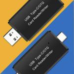 USB-C Card Reader for Micro SD & TF Cards