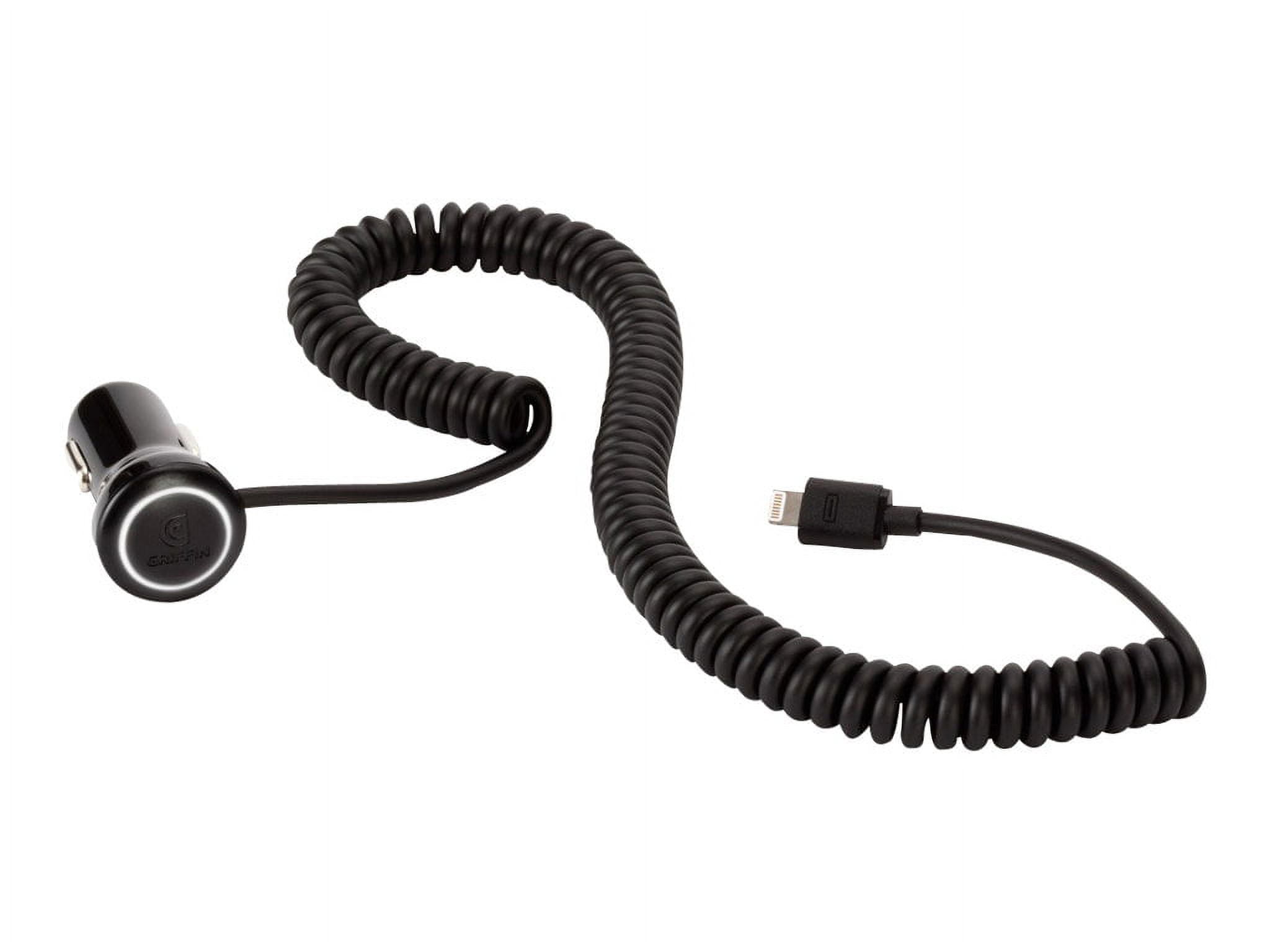 Griffin USB-C Car Charger with 3' Coiled Cable