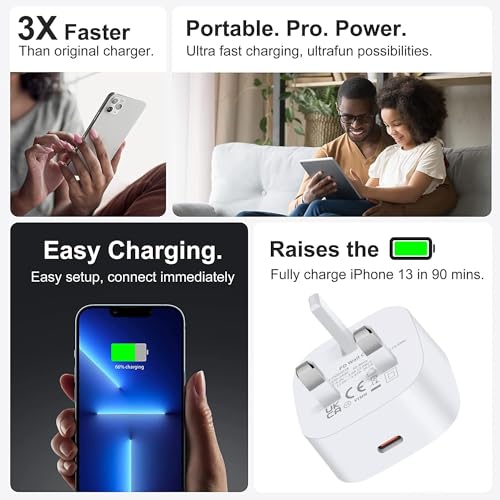 20W PD USB-C Fast Charger for iPhone/iPad
