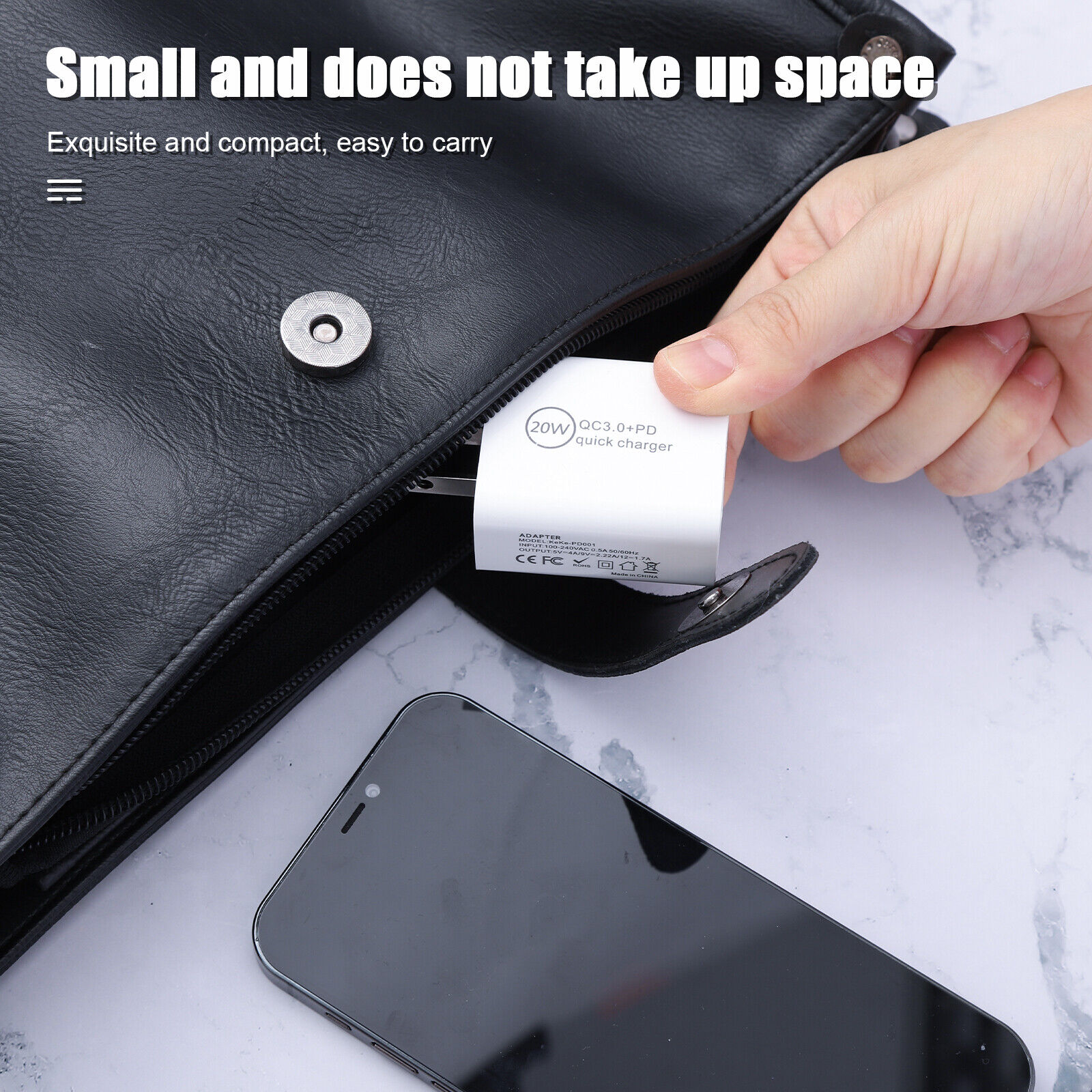 20W USB-C Fast Wall Charger with Dual Ports