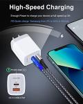Dual Port 20W USB-C Wall Charger 3-Pack