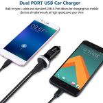 Fast USB C Car Charger with 3ft Cable