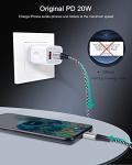 Dual Port 20W USB-C Wall Charger 3-Pack