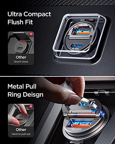 MRGLAS 90W Dual USB-C Car Charger Adapter