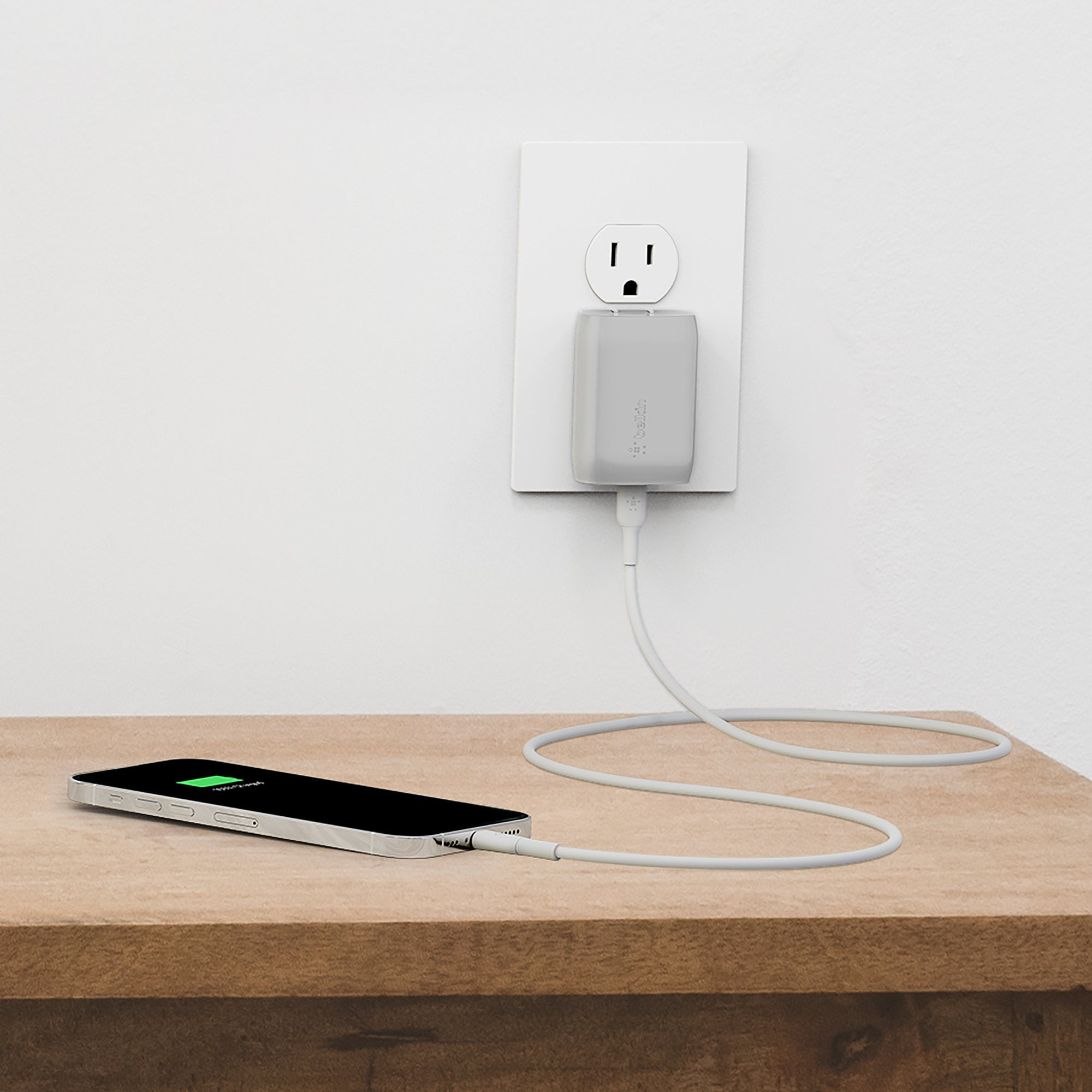 Belkin 30W Fast USB-C Wall Charger - Silver