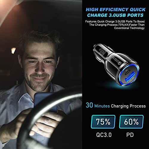 HORJOR USB-C Fast Car Charger Adapter