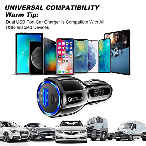 HORJOR USB-C Fast Car Charger Adapter