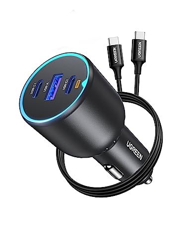 UGREEN 130W USB-C Car Charger & Cable Bundle