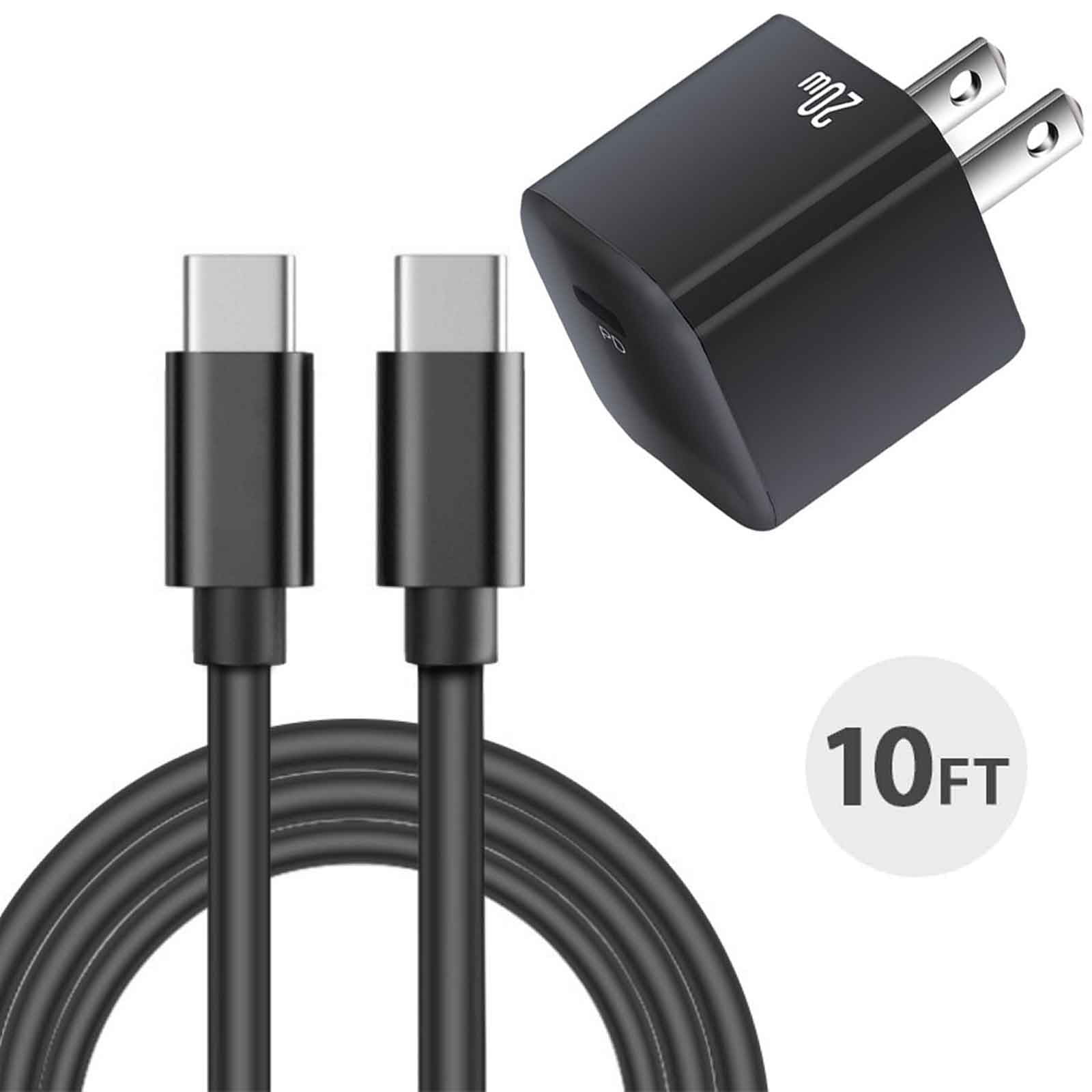 20W USB-C Fast Charger & 3ft Cable