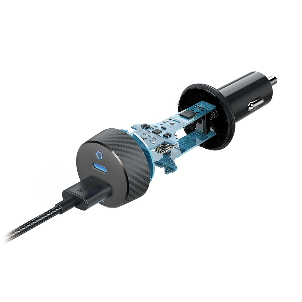 Anker 27W USB-C Car Charger with 6ft Cable