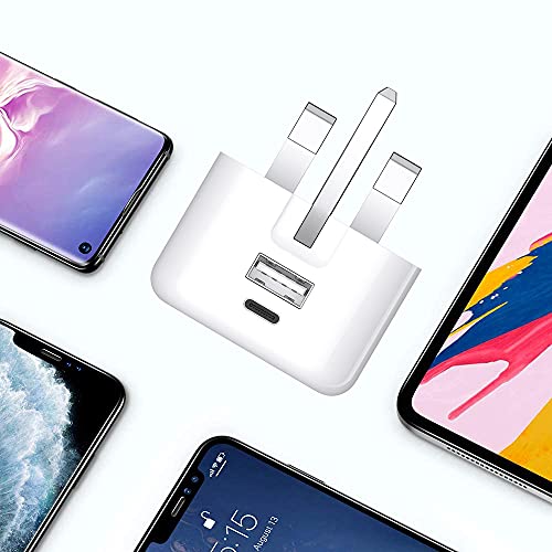 20W Dual Port USB-C Fast Wall Charger