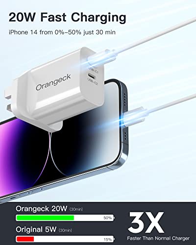 20W USB-C Wall Charger with Fast Charging