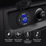 20W USB-C Car Charger with Dual QC3.0 Ports