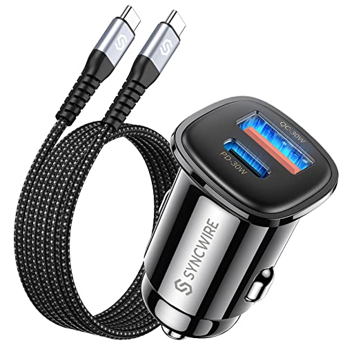 60W USB-C Car Charger with Type-C Cable