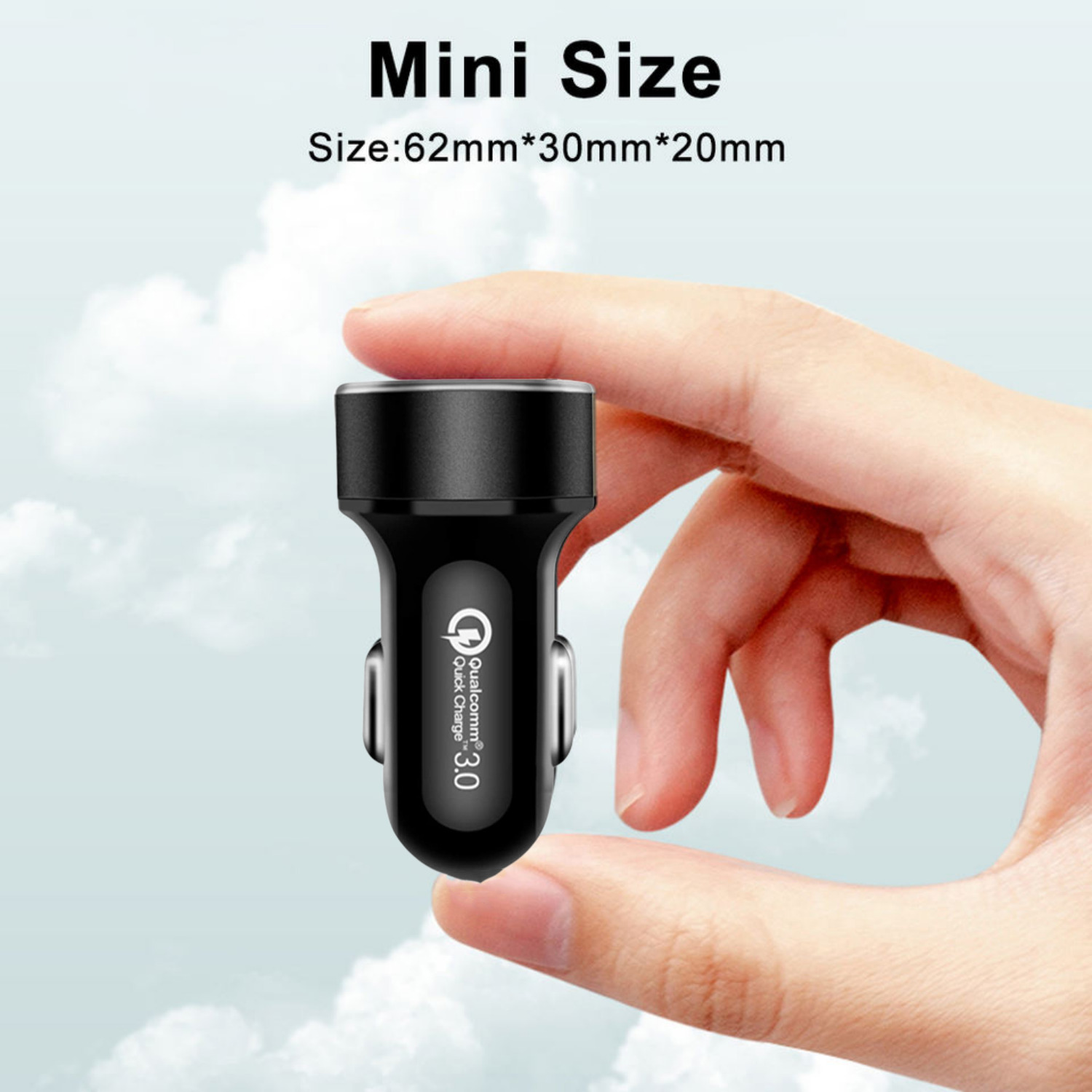 Fast USB-C Car Charger for iPhone and Samsung