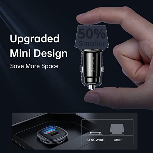 60W USB-C Car Charger with 5ft Cable