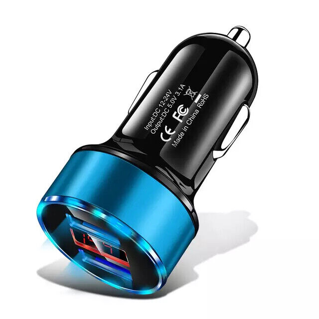 Dual USB-C Car Charger for iPhone and Samsung