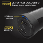 Scosche PowerVolt Dual USB-C Car Charger 60W
