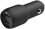 Belkin Dual USB-C Car Charger 36W Black