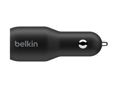 Belkin Dual USB-C Car Charger 36W Black